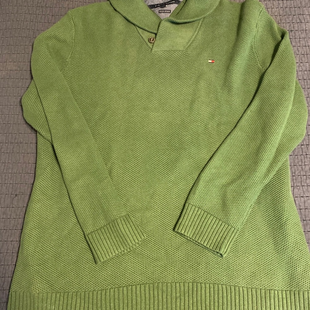 Tommy Hilfiger Christmas Green 3XLT sweater